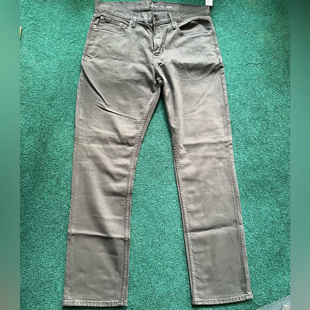 Old Navy Straight 5 pocket pants dark gray 34x32 EUC
